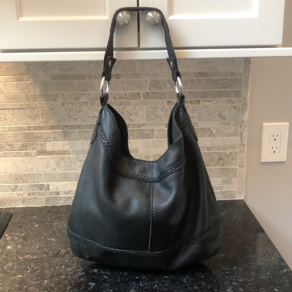 Lucky Brand Black Leather Shoulder Bag